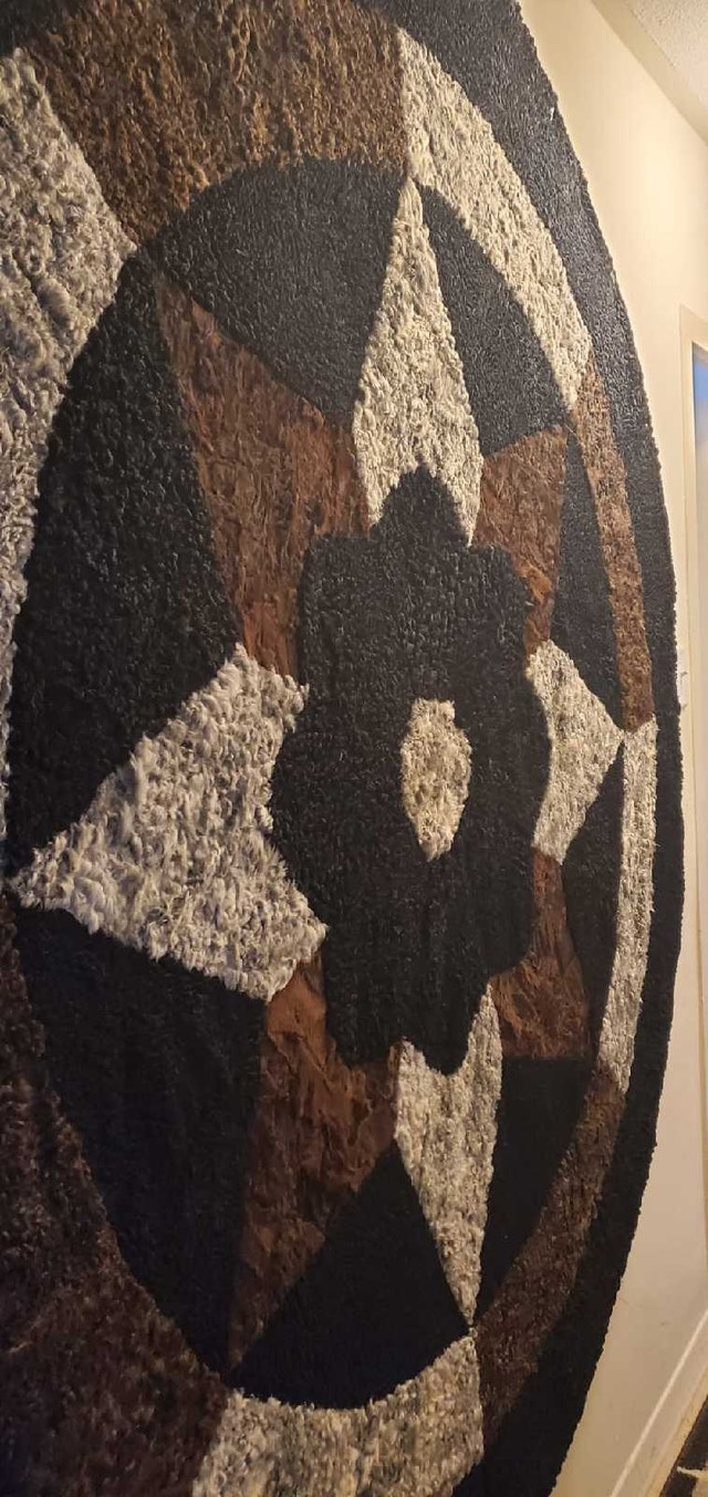 Persian Sheep Skin Round Rug - photo 2