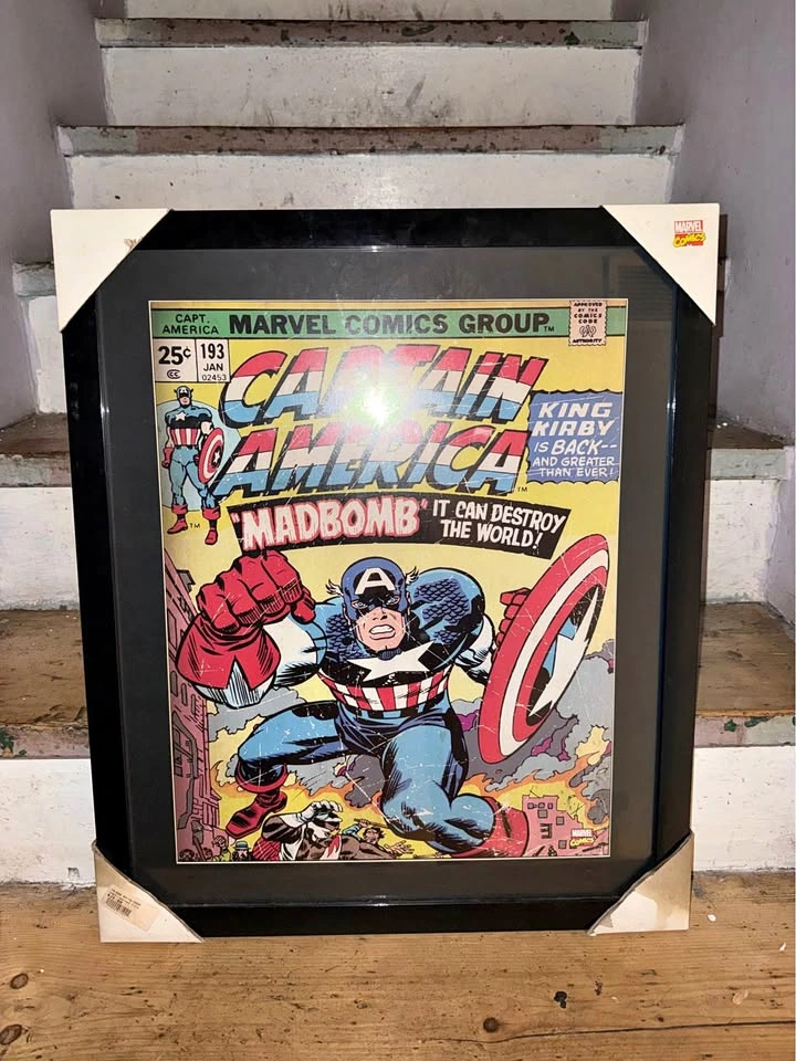 Captain America Framed Poster 2 FT Tall