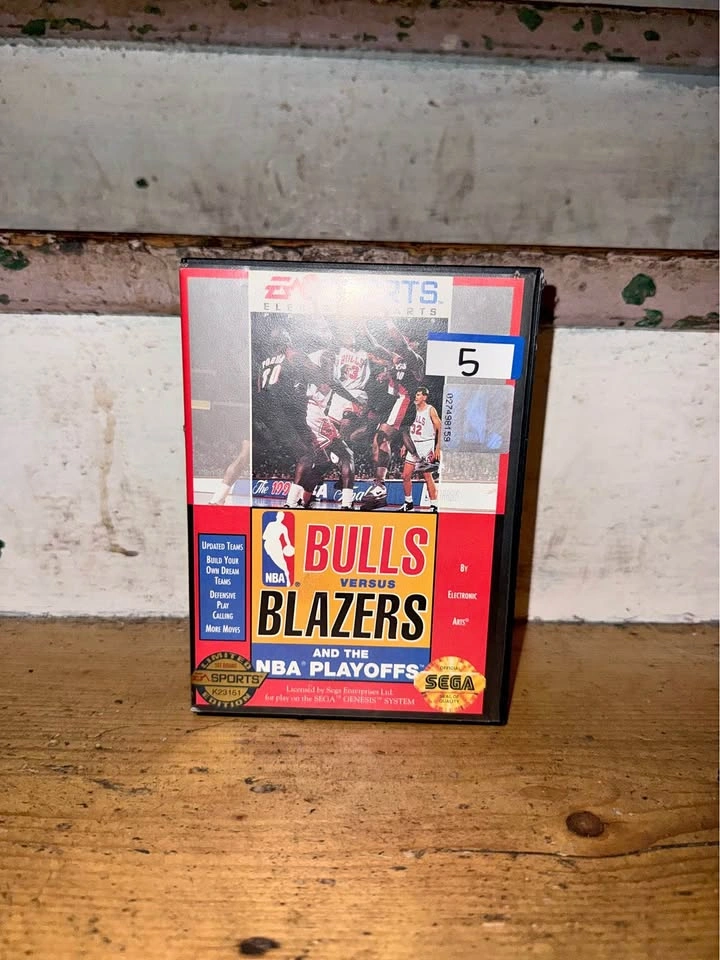 Bulls VS Blazers SEGA Cartridge