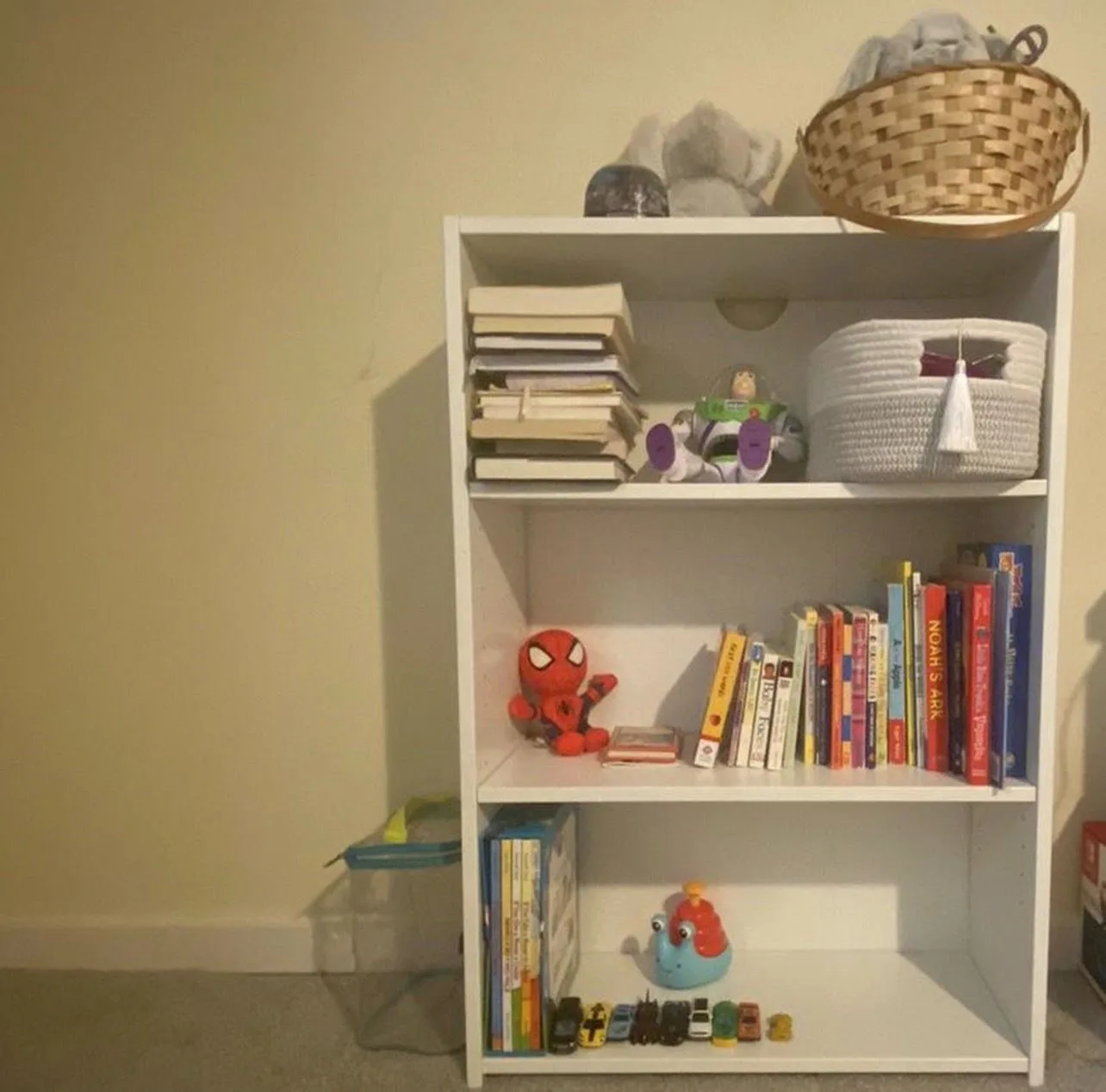 White 3 Shelf Bookshelf - New in the Box