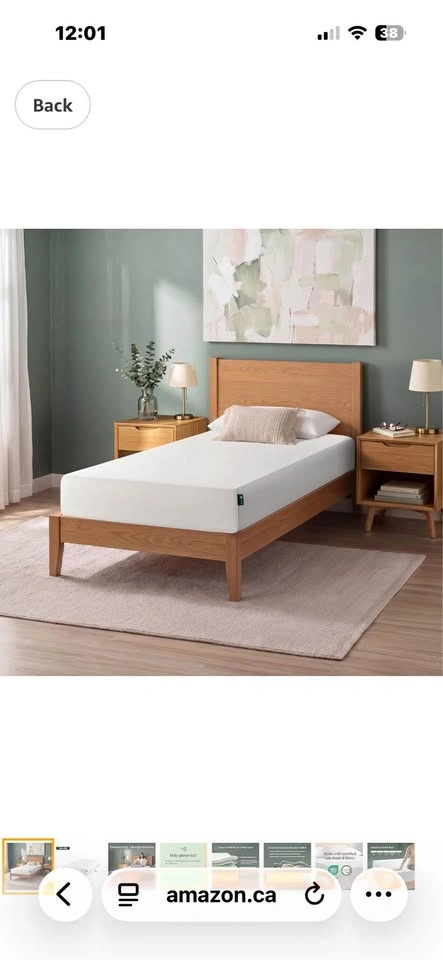 ⚽️ Zinus twin mattress 8 inch green tea memory foam