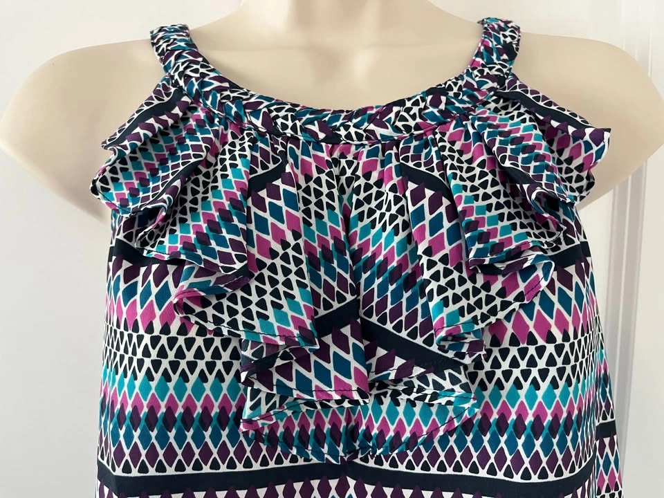 Gorgeous Banana Republic Halter Neck Ruffle Blouse ~ Medium  ⚽️ - photo 2