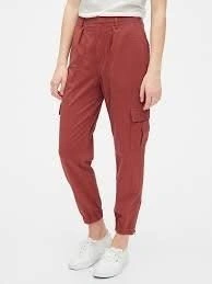 GAP Women's Cargo Utility Joggers - Rust Brown⚽️