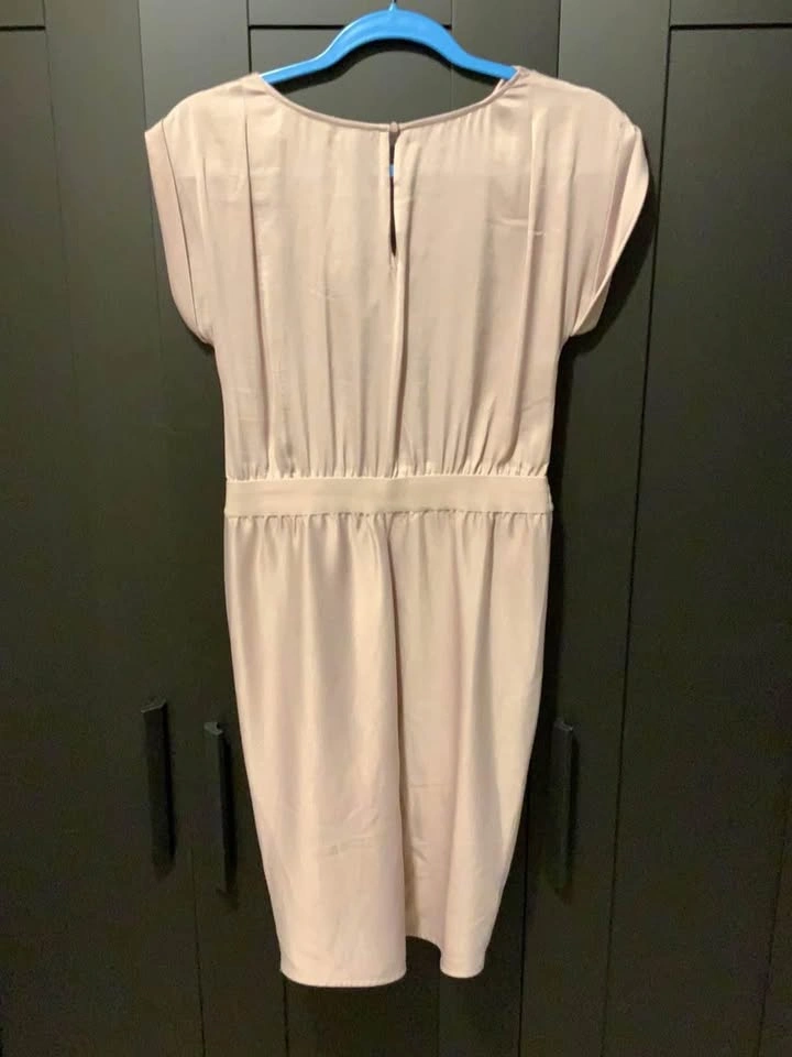 BCBG xs satin dress blush mauve - photo 3