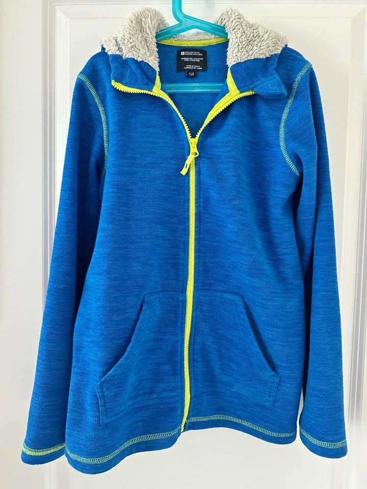 Mountain Warehouse Boy's Blue Fleece Hoodie ~ ⚽️