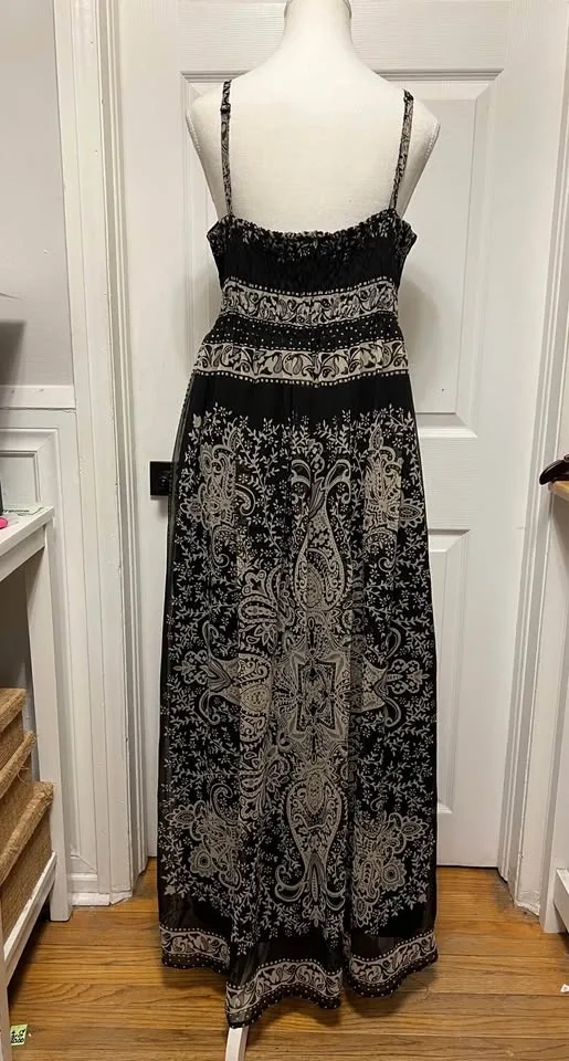 ⚽ Black Chiffon Dress - photo 2