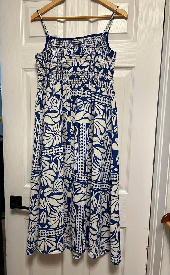 ⚽ Blue Floral dress - photo 2