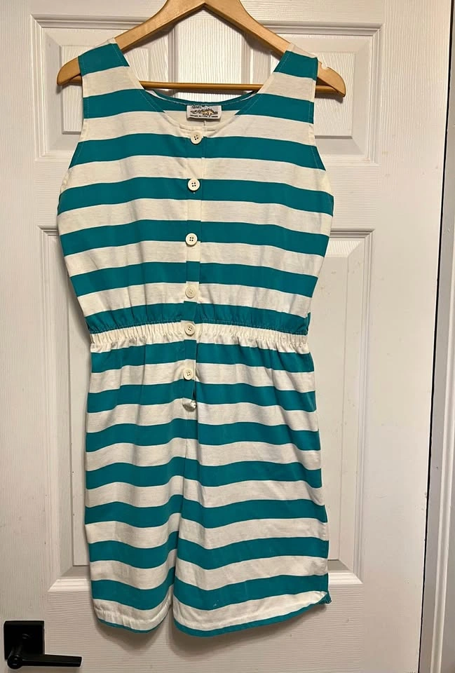 ⚽ Green stripes Romper