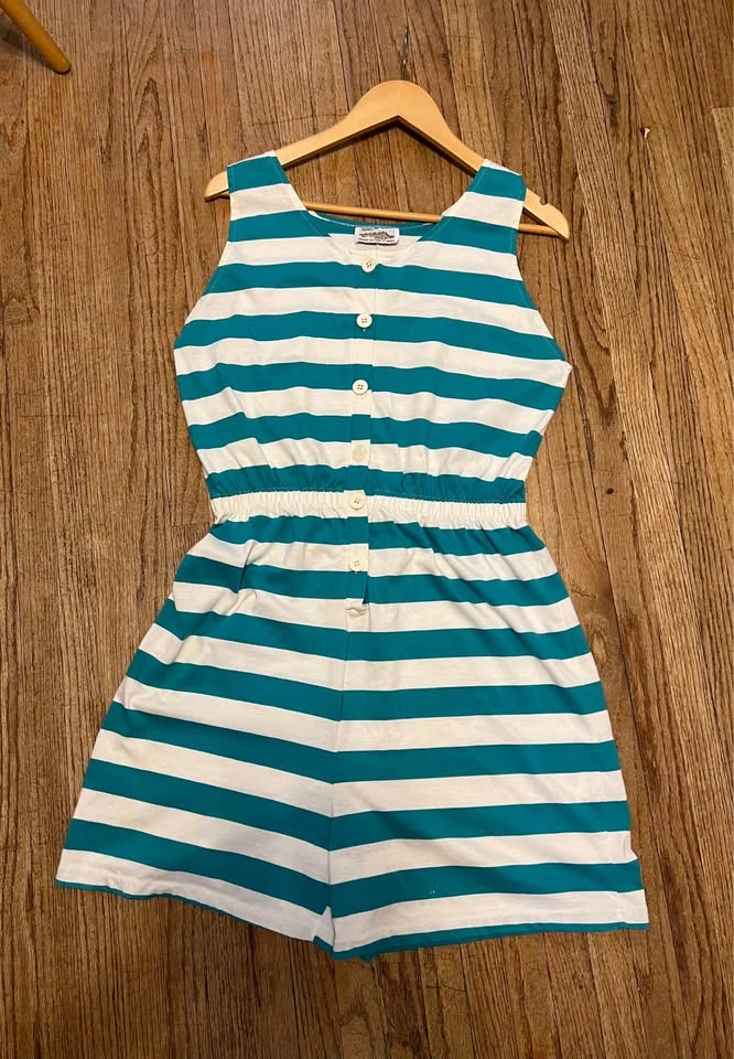 ⚽ Green stripes Romper - photo 2