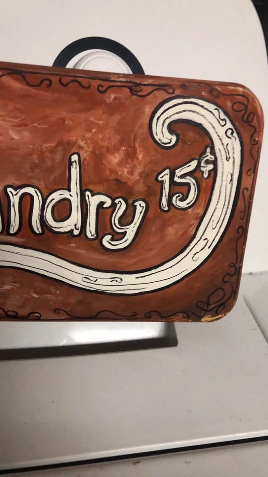 ⚽️ Hand painted Wooden Laundry Sign - photo 2