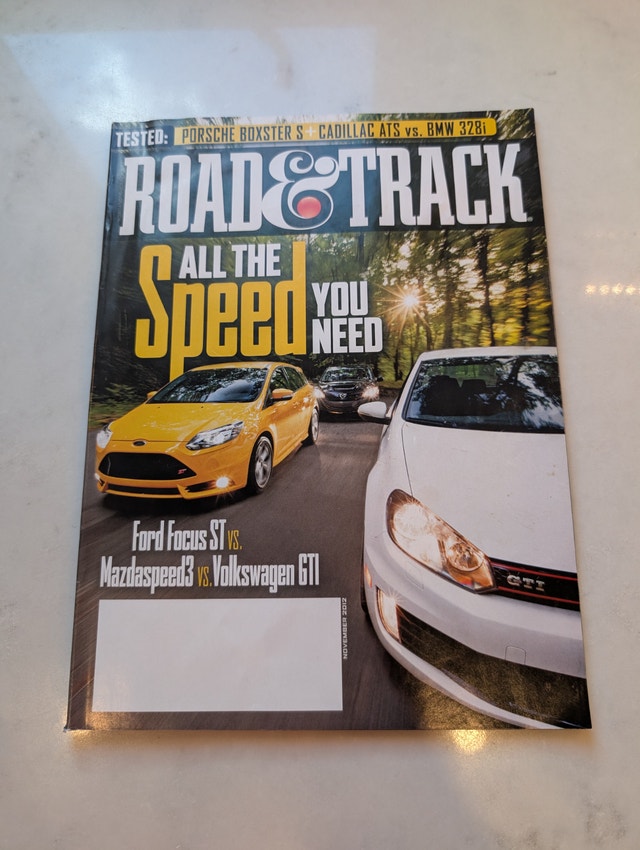 Road & Track Magazine November 2012