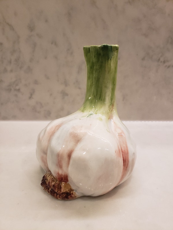 Vintage Vietri Garlic Vase Made in Italy 8984