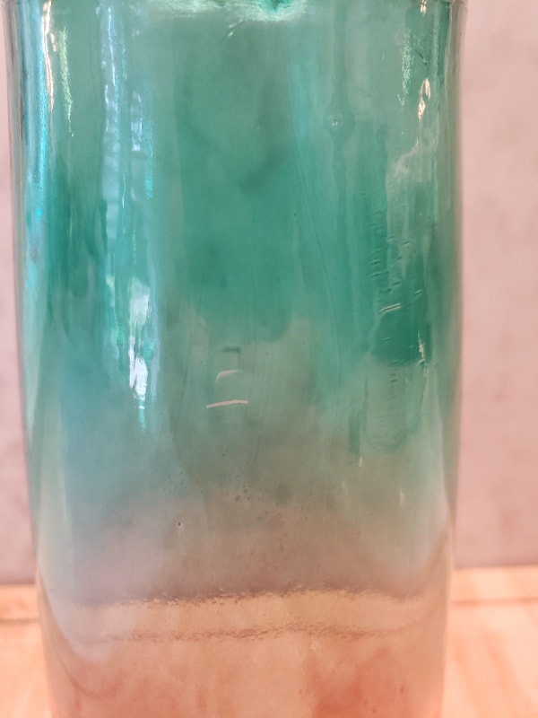 Pink and Blue Transitional Glass Vase - photo 2
