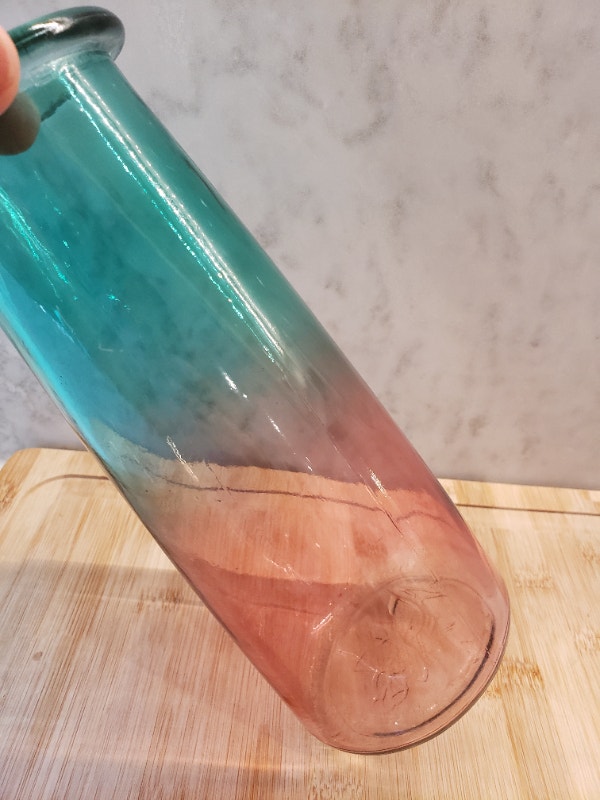 Pink and Blue Transitional Glass Vase - photo 4