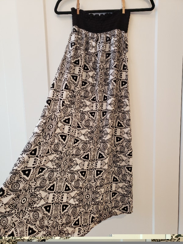 La Vie en Rose Aqua Women's small black and white skirt - photo 2