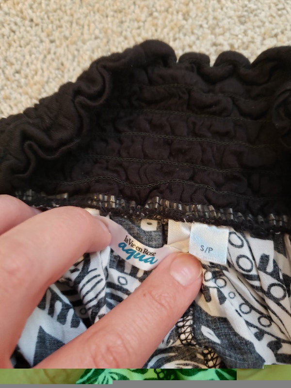 La Vie en Rose Aqua Women's small black and white skirt - photo 4