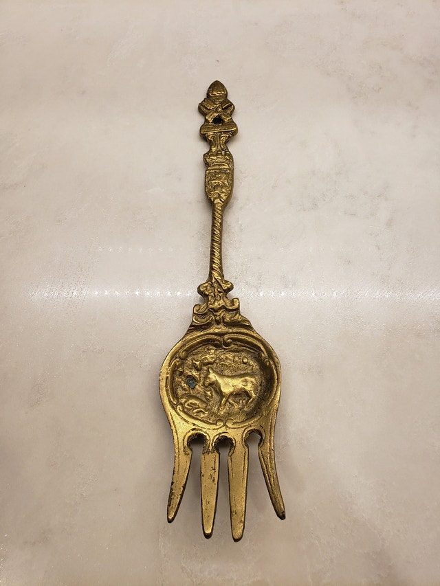 Antique Holland Fork Decorative Figural Accent