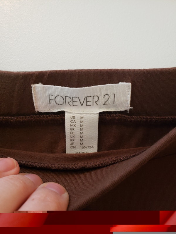 Forever 21 Brown Women's Size Medium Elastic Skirt - photo 2