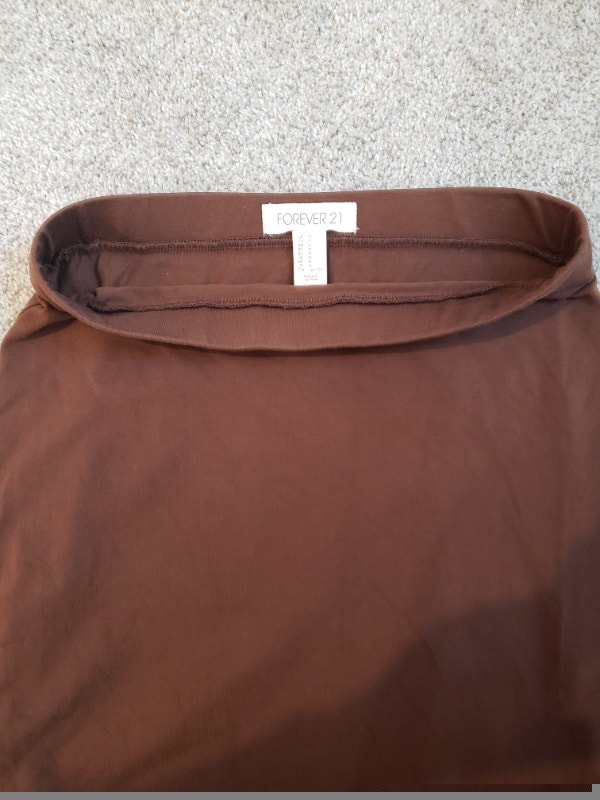 Forever 21 Brown Women's Size Medium Elastic Skirt - photo 3