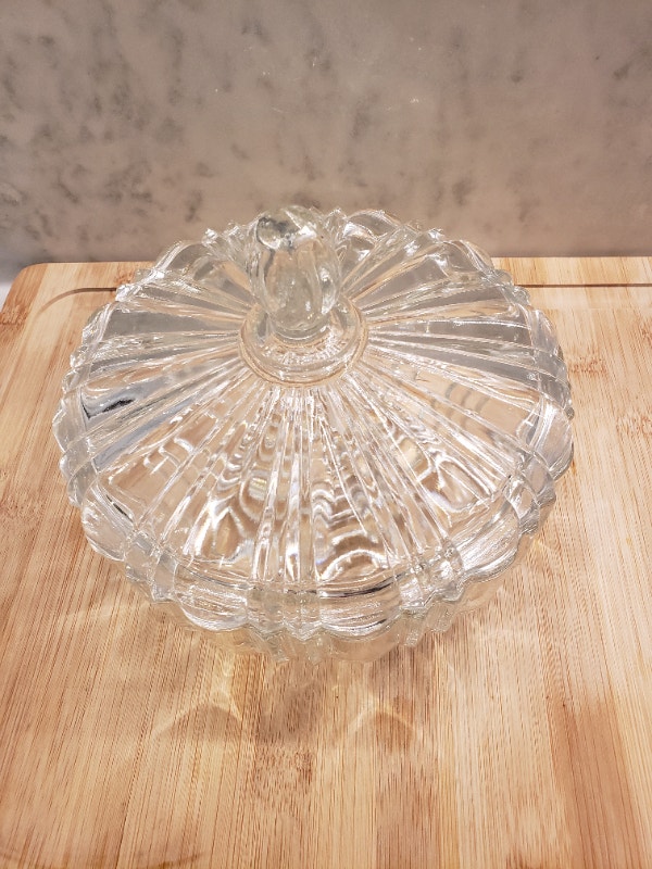 Fire-King Glass Candy Dish with Lid - photo 2