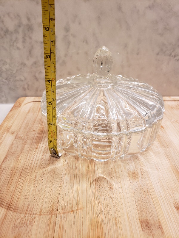 Fire-King Glass Candy Dish with Lid - photo 5