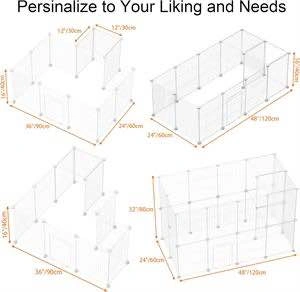 HOMIDEC Modular Pet Playpen Small Animals Cage - photo 2