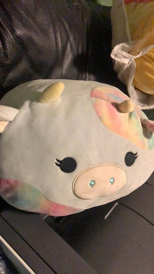 ⚽️ Medium Size Rainbow Tie-Dye Cow Squishmallow