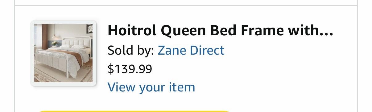 White queen Bed frame - photo 3