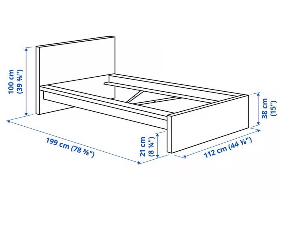 IKEA MALM Twin Bed Frame - photo 3