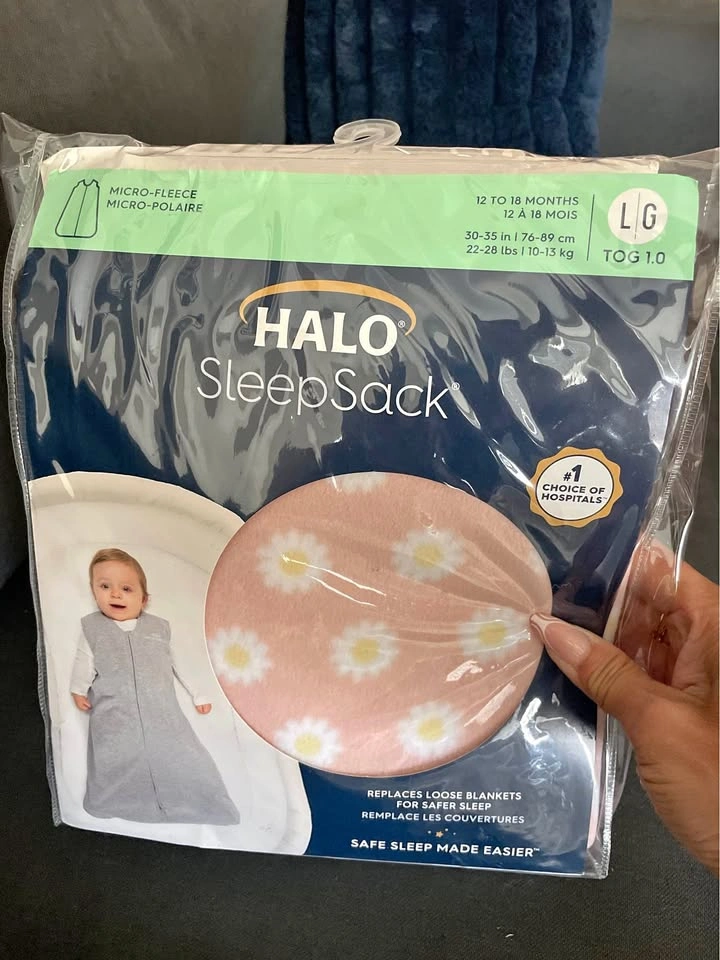 ⚽️ HALO Micro-Fleece SleepSack LG (12-18 Months) TOG 1.0