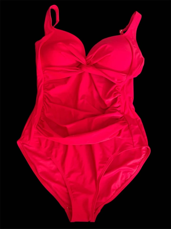 ⚽️ NWT RELLECIGA Red One-Piece Swimsuit Size L - photo 3