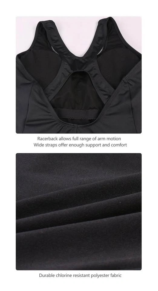⚽️ NWT Baleaf Black Racerback One-Piece Swimsuit UPF 50+ SIZE S - photo 3
