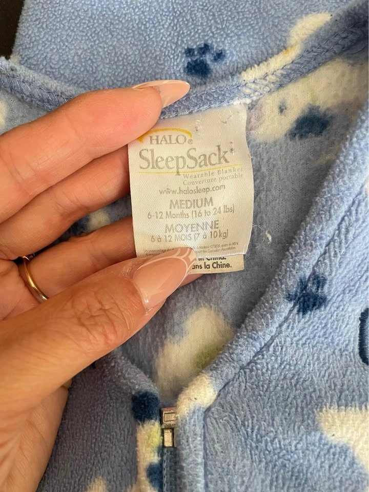 ⚽️ HALO SleepSack Medium 6-12 Months Puppy Wearable Blanket - photo 2
