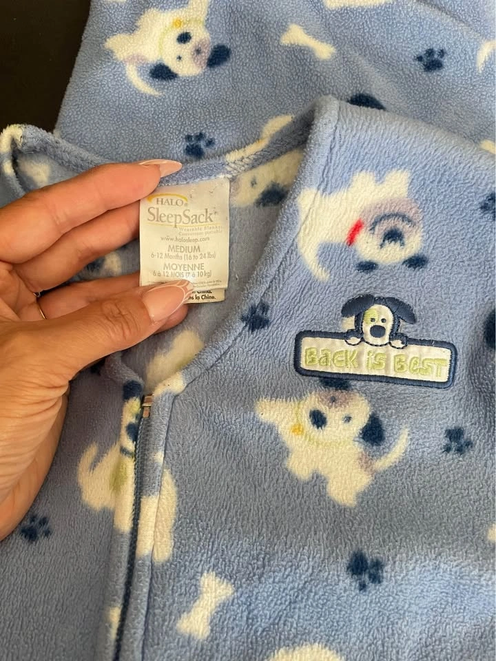 ⚽️ HALO SleepSack Medium 6-12 Months Puppy Wearable Blanket - photo 3