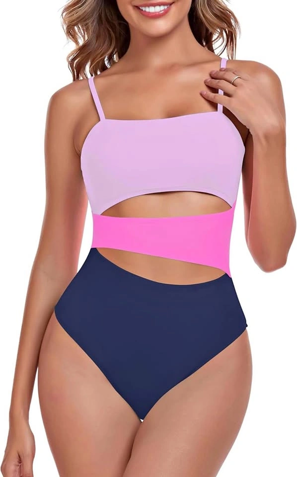 ⚽️ NWT RELLECIGA Color block cut-out one-piece swimsuit size S