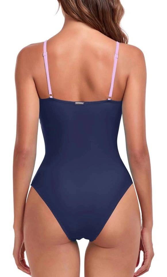 ⚽️ NWT RELLECIGA Color block cut-out one-piece swimsuit size S - photo 4