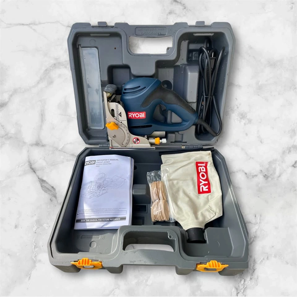 New RYOBI Biscuit Joiner Double Insulated JM82 with case