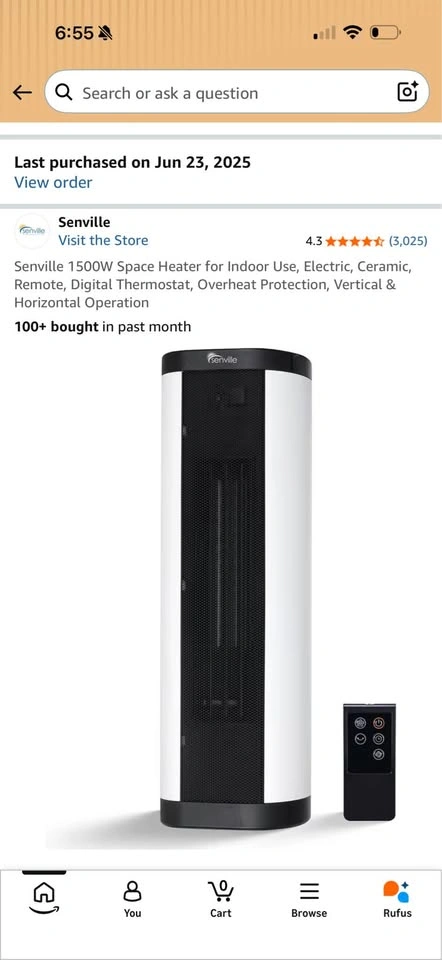 Senville Space Heater - photo 2