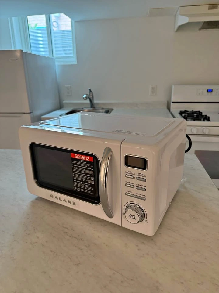 White Galanz Microwave