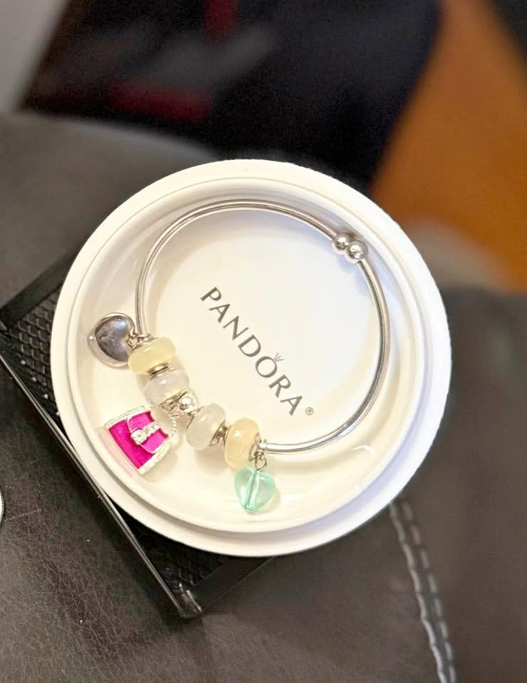 Pandora Charm Bangle Bracelet with Charms
