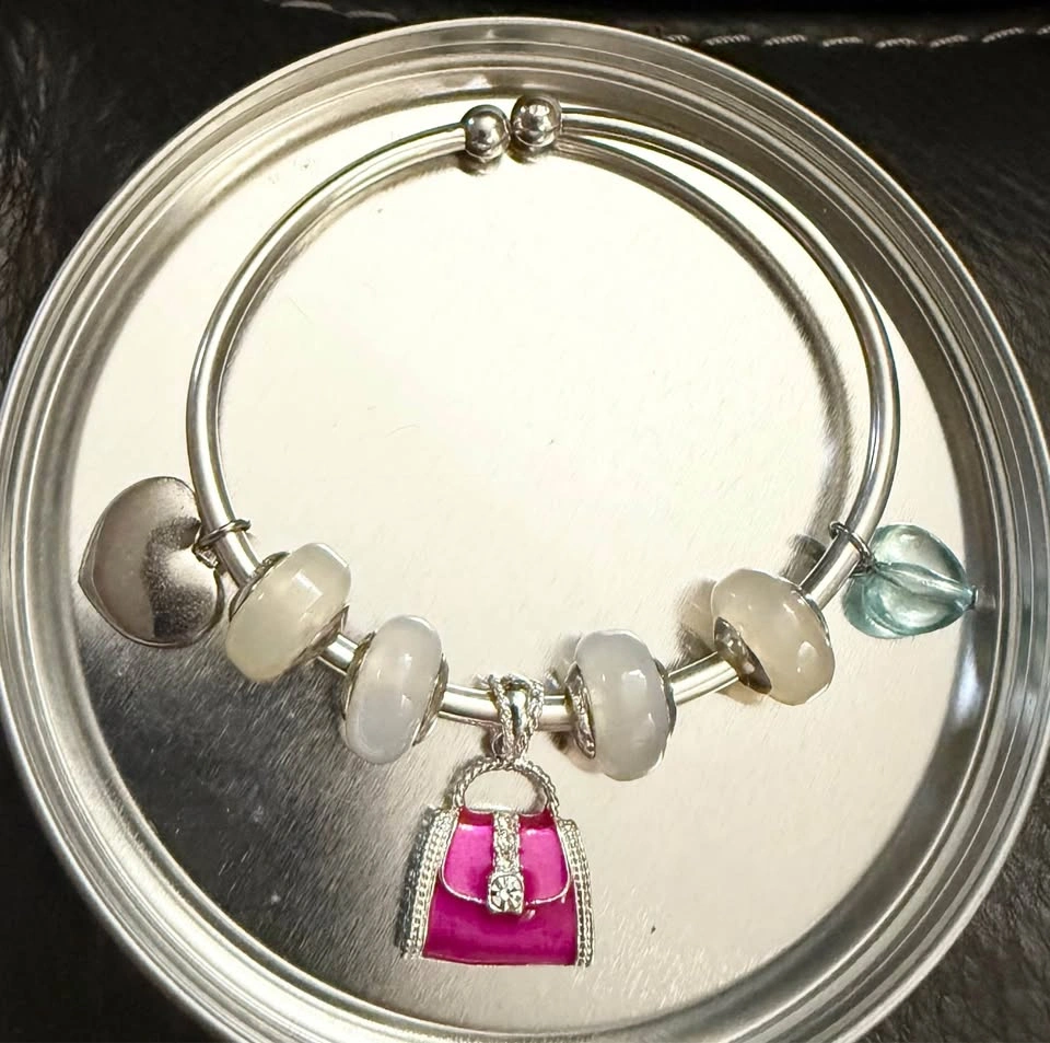 Pandora Charm Bangle Bracelet with Charms - photo 3