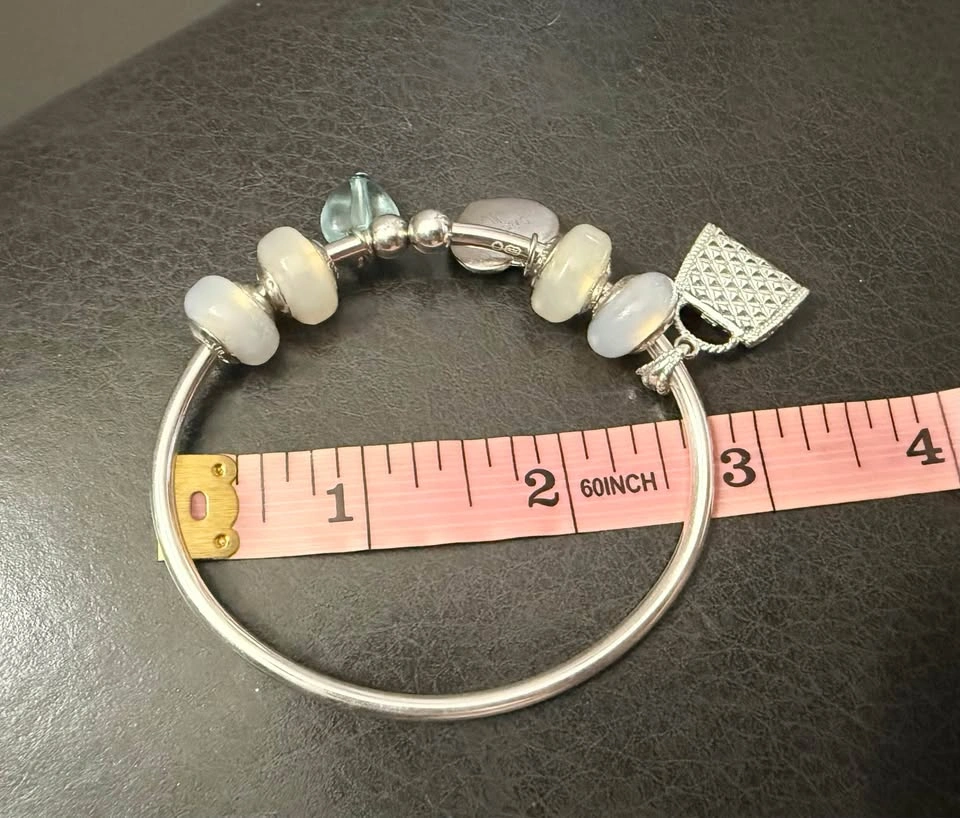 Pandora Charm Bangle Bracelet with Charms - photo 4