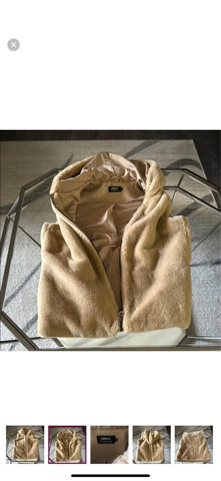 Only Beige Faux Fur Vest - photo 2