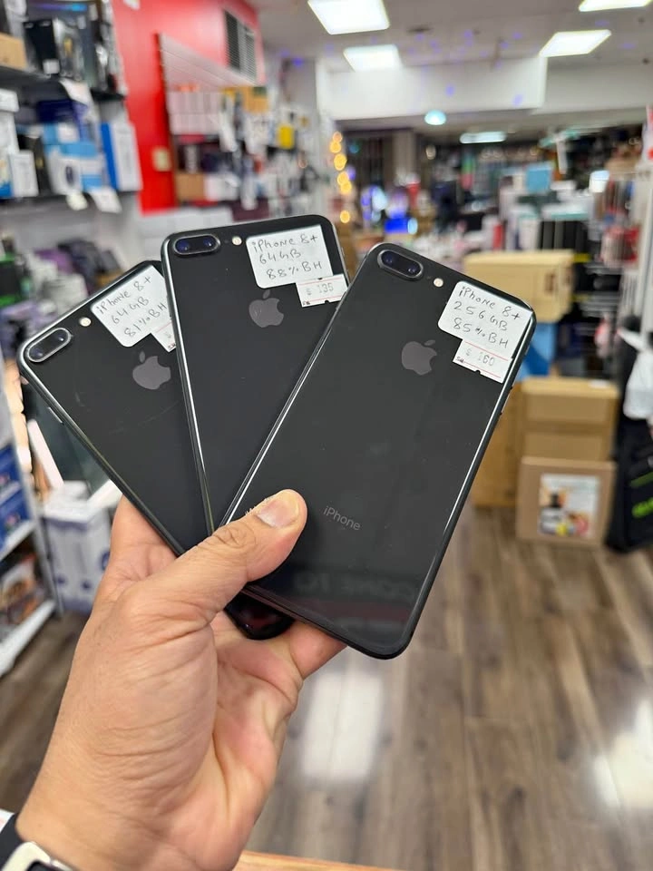 iPhone 8+ (64GB/256GB, 81~88%BH, Unlocked)