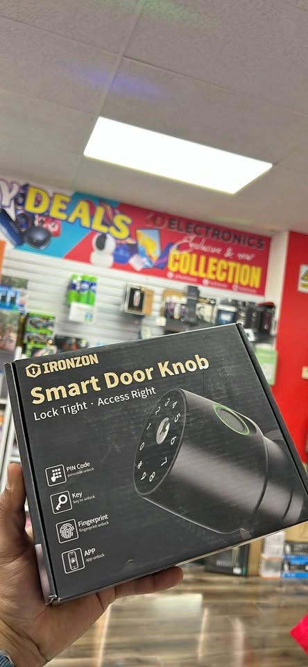 IRONZON Fingerprint Door Knob – Smart Lock 4-in-1