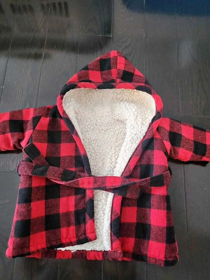Indigo Baby Cabin Cozy Baby Bath Robe 0-12 Months