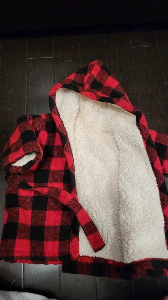 Indigo Baby Cabin Cozy Baby Bath Robe 0-12 Months - photo 4