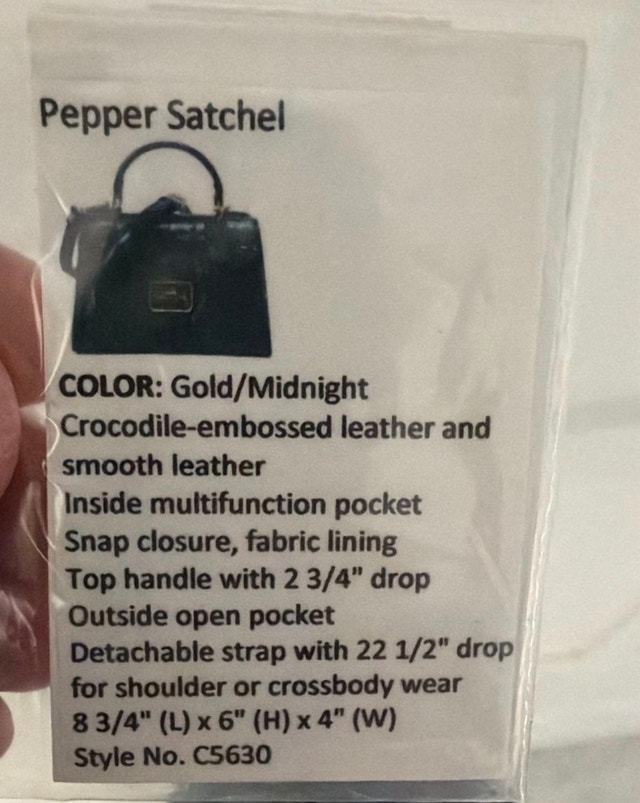 Coach Pepper Saychel Croc Embossed Leather - photo 3