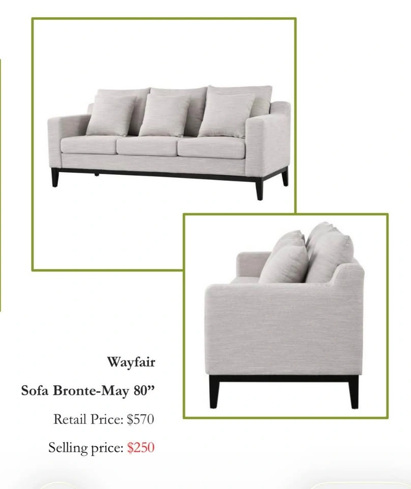 Wayfair Bronte-May 80” Sofa – Excellent Condition - photo 2