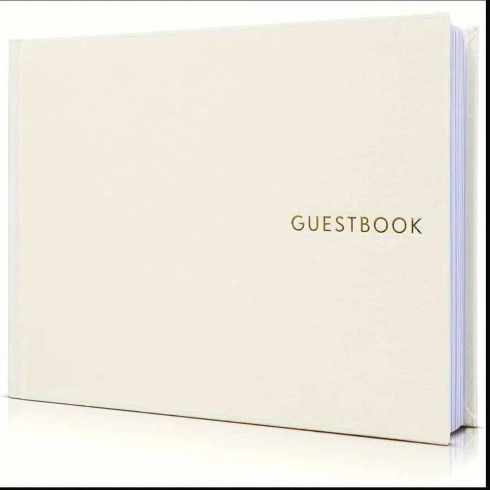 Off White Linen Guestbook ⚽ - photo 2